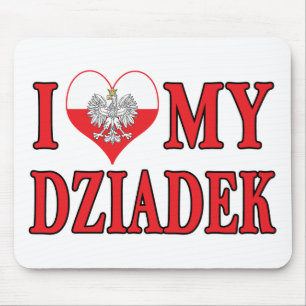 I Heart My Dziadek Mouse Pad