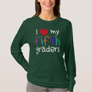I Heart My Fifth Graders Teacher Love T-Shirt