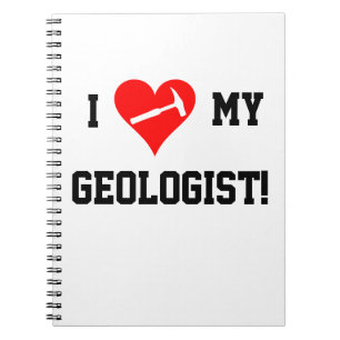 I Heart My Geologist! Spiral Notebook