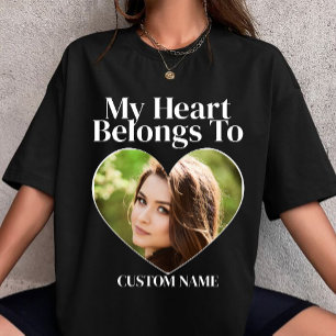 I Heart My Girlfreind Custom your own idea 90s T-Shirt