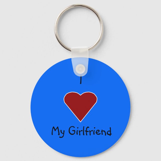 I Heart My Girlfriend Key Ring (Front)