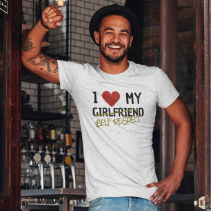 I Heart My Girlfriend Self Respect Breakup light  T-Shirt