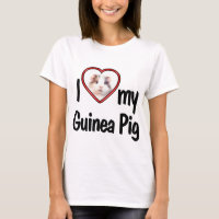 I Heart My Guinea Pig - Photo Drop In T-Shirt