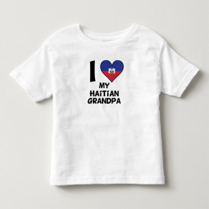 I Heart My Haitian Grandpa Toddler T-Shirt