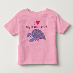 I heart my hermit crab toddler T-Shirt