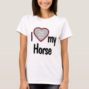 I Heart My Horse - Photo Drop In T-Shirt