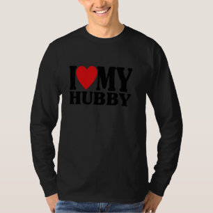I Heart My Hubby Love Women Valentine S Day Wifey  T-Shirt