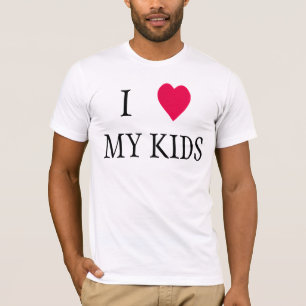 I heart my kids red heart tees for dad