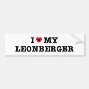 I Heart My Leonberger Bumper Sticker