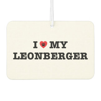 I Heart My Leonberger Car Air Freshener