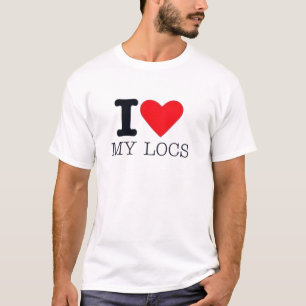 I Heart My Locs Dreadlock Hair Love Graphic Tee