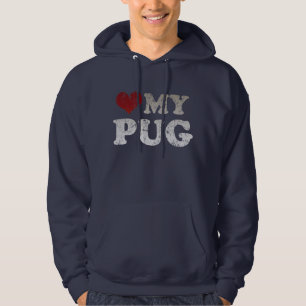 I heart my Pug Hoodie