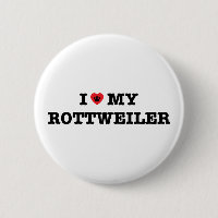 I Heart My Rottweiler Button