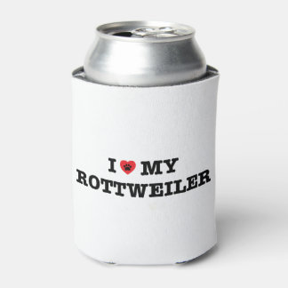 I Heart My Rottweiler Can Cooler