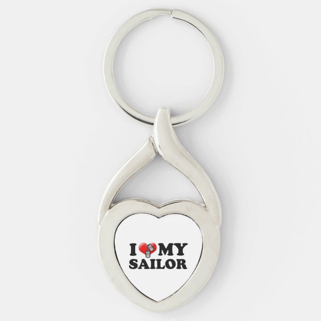 I (Heart) My Sailor Key Ring (Front)