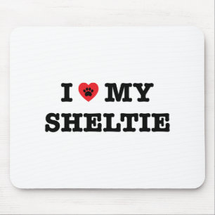 I Heart My Sheltie Mouse Pad