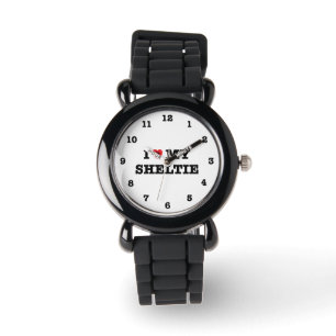 I Heart My Sheltie Numbered Wristwatch