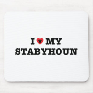 I Heart My Stabyhoun Mouse Pad