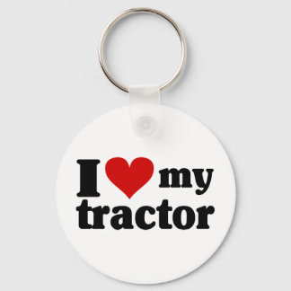 I Heart My Tractor Key Ring