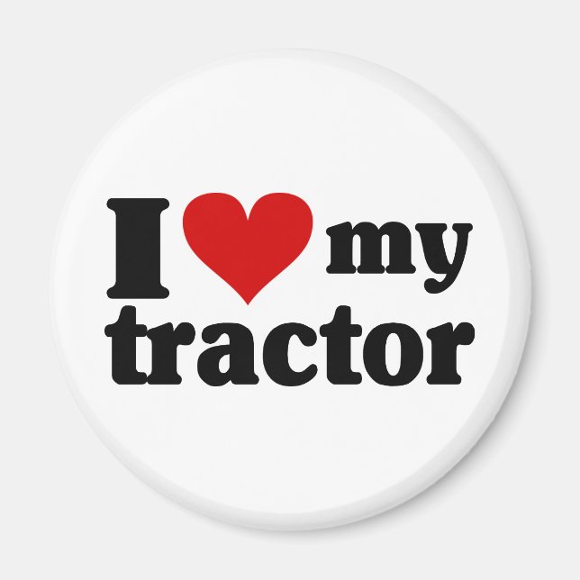 I Heart My Tractor Magnet (Front)