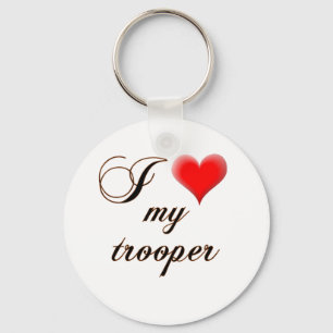I "heart" My Trooper Key Ring