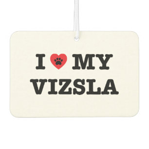 I Heart My Vizsla Car Air Freshener
