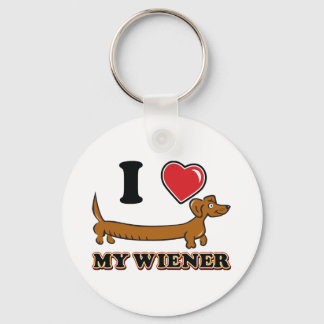 I Heart my Wiener Key Ring