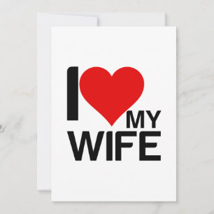 I HEART MY WIFE THANK YOU CARD