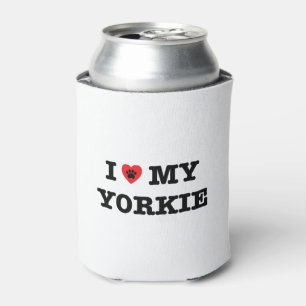 I Heart My Yorkie Can Cooler