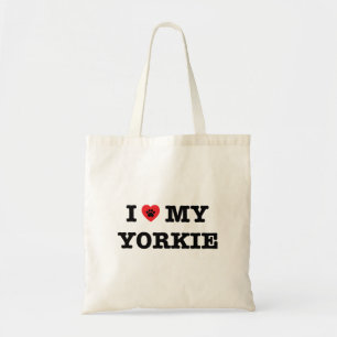 I Heart My Yorkie Tote Bag