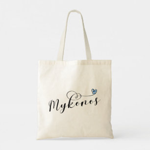I Heart Mykonos, Greece Tote Bag