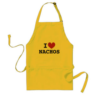 I heart nachos   custom i love food kitchen aprons