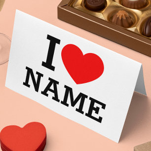 I Heart Name Appointment Card