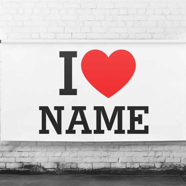 I Heart Name Banner (Creator Uploaded)