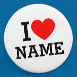 I Heart Name Button<br><div class="desc">Write your desired Name or Text on the name Section.</div>