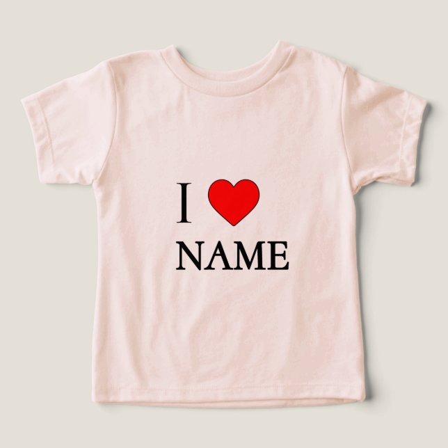 I heart name (customisable) (Design Front)