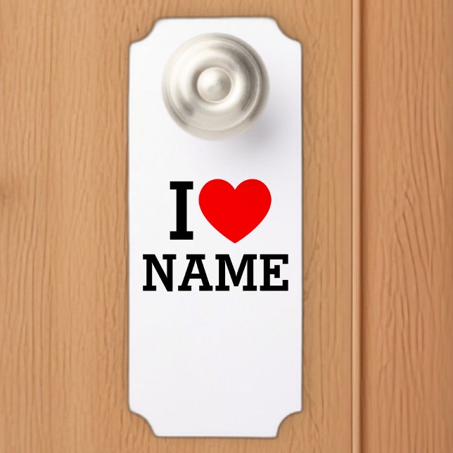 I Heart Name Door Hanger (Creator Uploaded)
