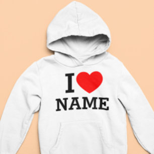 I Heart Name Hoodie