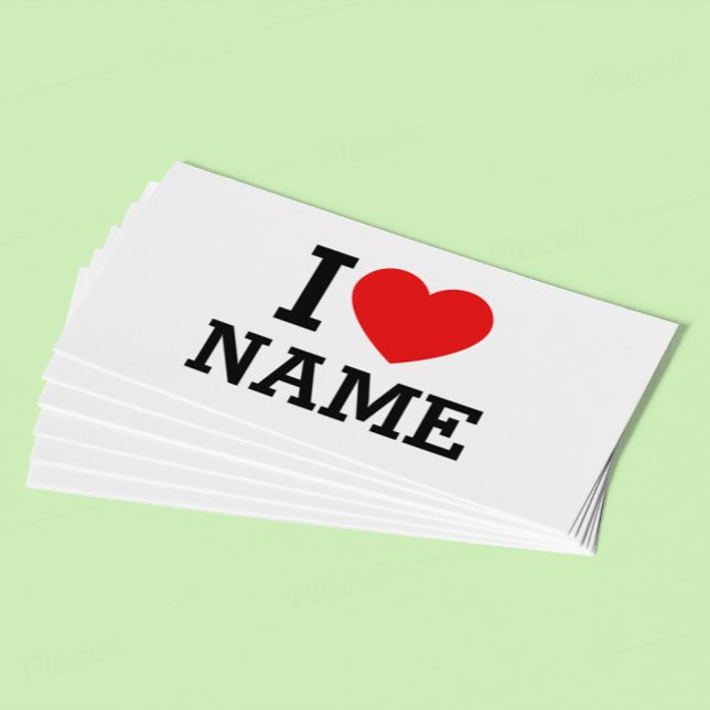 I Heart Name Loyalty Card (Creator Uploaded)