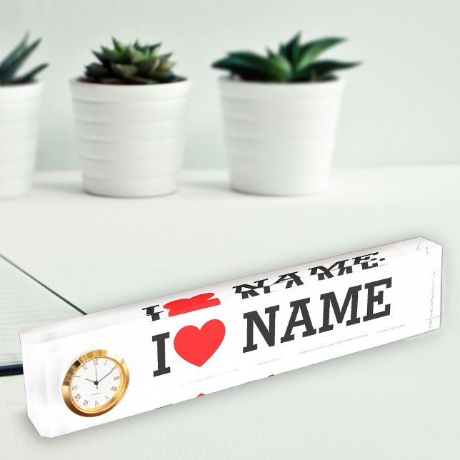I Heart Name Nameplate (Creator Uploaded)