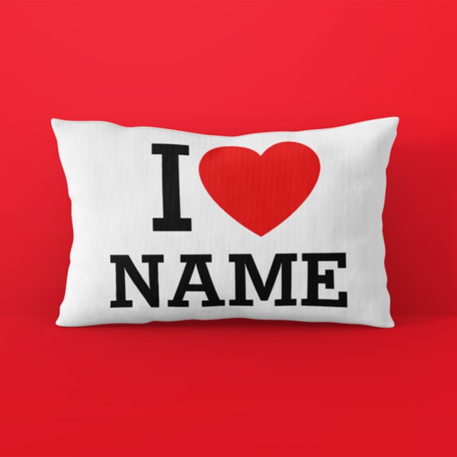 I Heart Name Pillowcase (Creator Uploaded)
