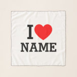 I Heart Name Scarf<br><div class="desc">Write your desired Name or Text on the name Section.</div>