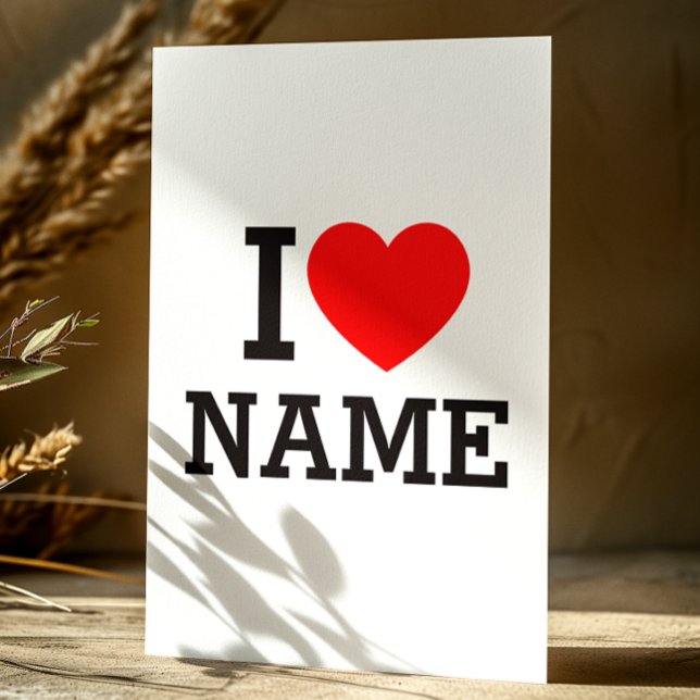I Heart Name Stationery (Creator Uploaded)