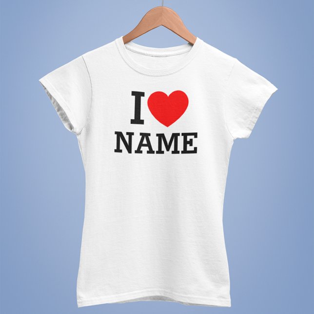 I Heart Name T-Shirt (Creator Uploaded)
