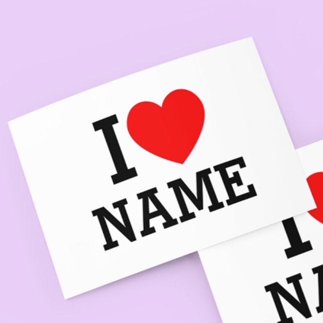 I Heart Name Tissue Paper (Creator Uploaded)