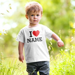 I Heart Name Toddler T-Shirt