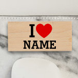 I Heart Name Wood USB Flash Drive<br><div class="desc">Write your desired Name or Text on the name Section.</div>