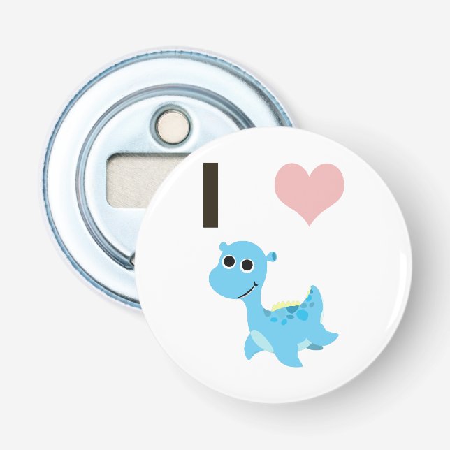 I Heart Nessie Bottle Opener (Front)