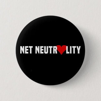 I Heart Net Neutrality 6 Cm Round Badge