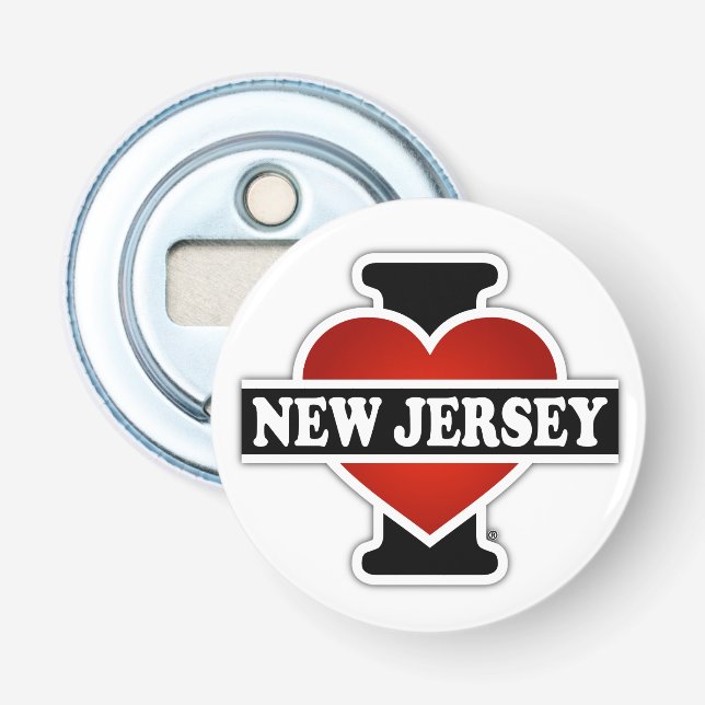 I Heart New Jersey Bottle Opener (Front)